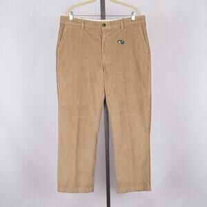 LL Bean Men's Stretch Country Corduroy Pants 36 x 29 Classic Fit Khaki Tan Beige
